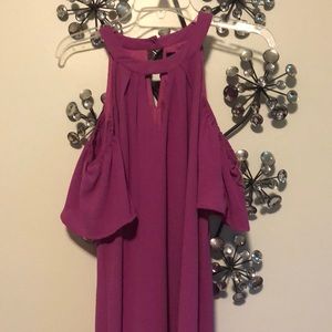 Pink off the shoulder dress